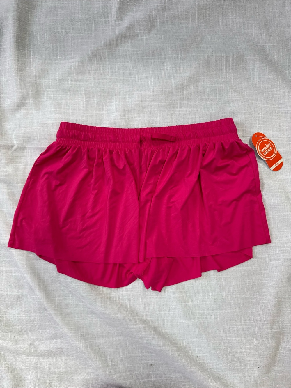 Girls Hot Pink Butterfly Athletic Shorts 10/12 Plus